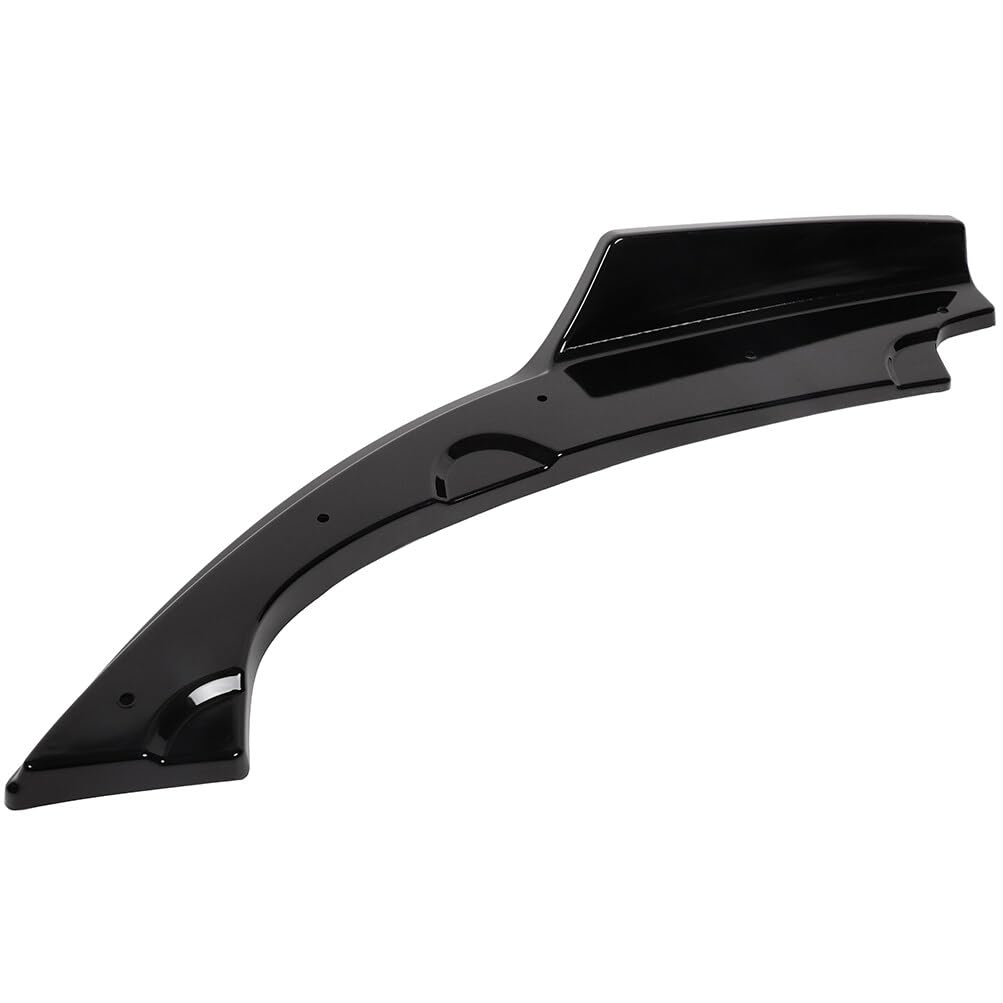 FINDAUTO PP Rear Bumper Lip Body Kit Spoiler for 2016-2019 Honda Civic Sedan - Lower Side Lip Canards Diffuser Splitter Apron Valence - Enhances Aerodynamics & Sporty Look for Street Racing & Car Shows