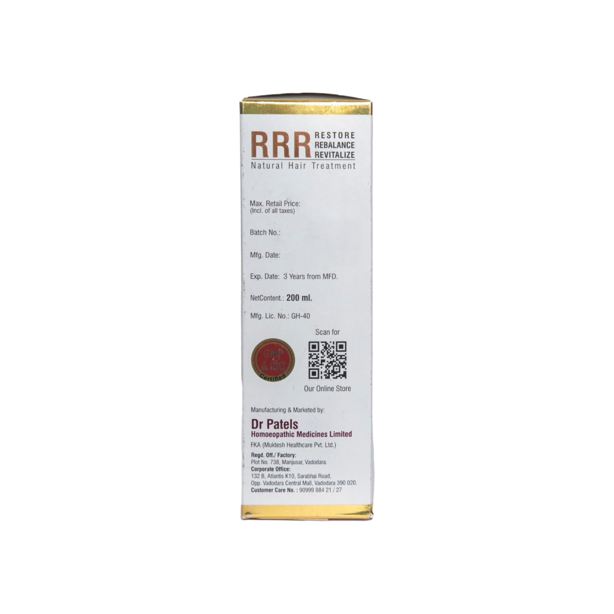 Dr. Patel's Ravish 200ml Herbal Homeopathic Hair Oil - Natural Remedy for Hair Growth & Hair Loss Prevention | Chemical-Free Treatment for All Hair Types | Men & Women | Daily Scalp Care & Styling Solution (Pack of 1)