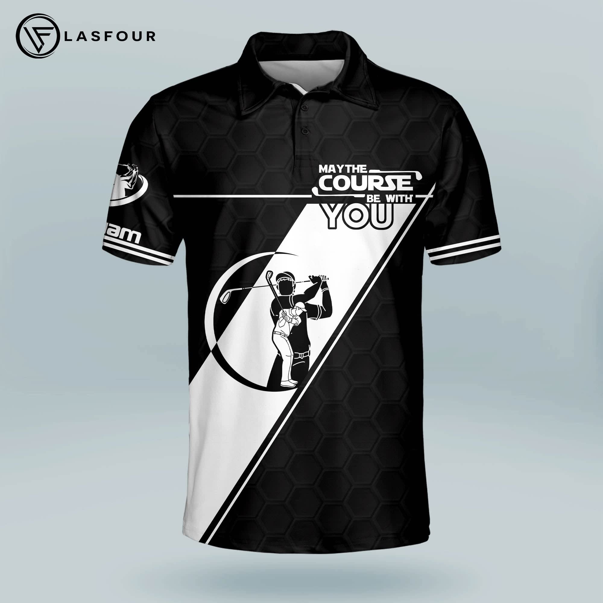 Funny Golf Polo Shirts for Men - Lightweight Short Sleeve - Perfect Golf Gifts for Course