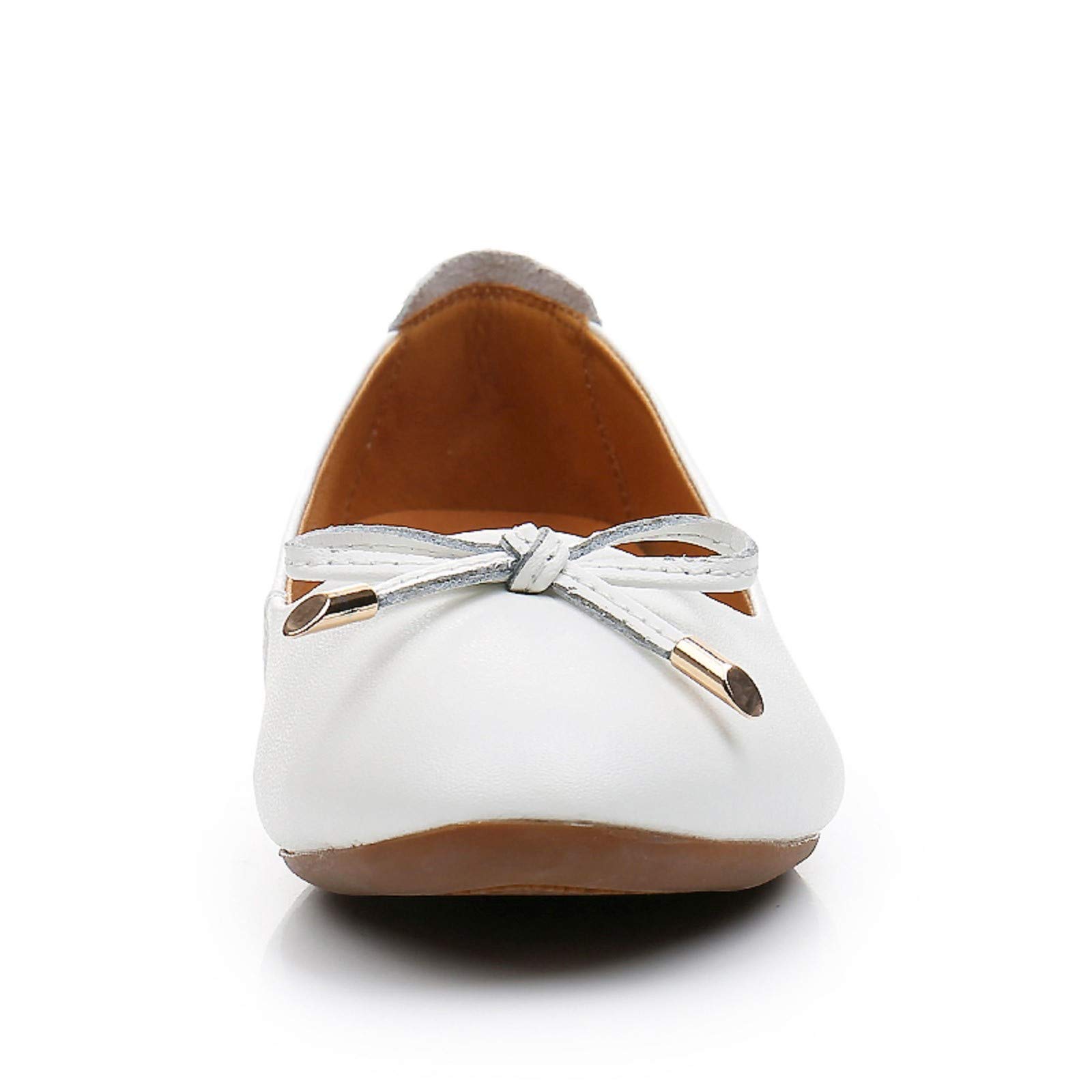 VenusCelia Women's Ballet Flats with Bowknot - Comfortable Dance Shoes for Ballerinas, Casual Wear & Everyday Outfits