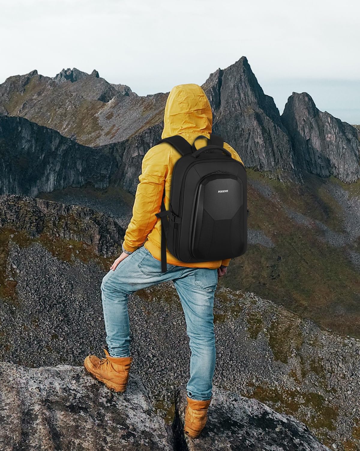 DJI Mini 4 Pro Waterproof Hard Case - Travel Backpack for Fly More Combo Accessories | Protective Storage for Drone, Controller & Batteries | Perfect for Outdoor Adventures & Air Travel