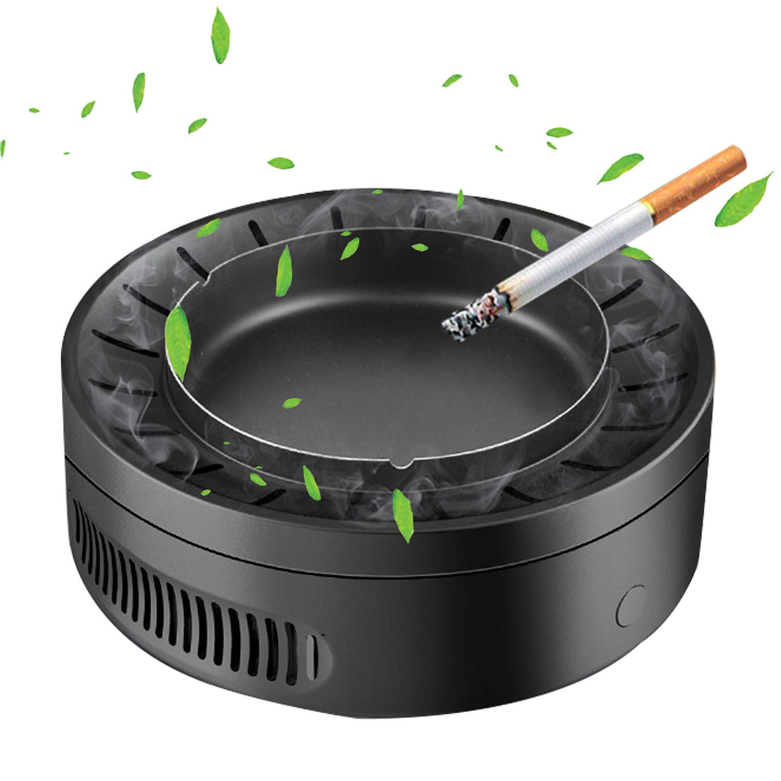 Dr.COLORFUL Smokeless Ashtray with Air Purifier - USB Rechargeable Desktop Ash Tray for Cigarettes & Cigars - Eliminates Secondhand Smoke - Perfect for Home, Office & Indoor Smoking Areas