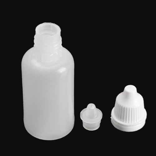 25 Pack 30ml Plastic Squeezable Empty Eye Dropper Bottles - Refillable Liquid Dropping Containers for Essential Oils, Makeup, Skincare & DIY Beauty Products - Perfect for Travel, Home & Salon Use