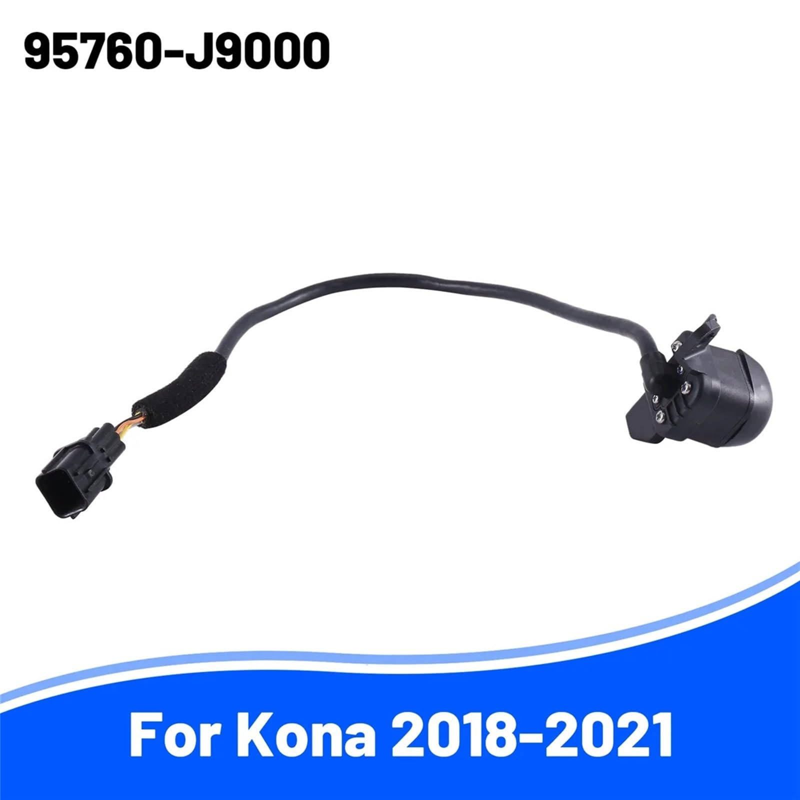 95760-J9000 Rear View Backup Camera for Hyundai Kona 2018-2021 - HD Night Vision Parking Assist System with Waterproof Design - Perfect for Safe Reversing & Parking in Low Light Conditions