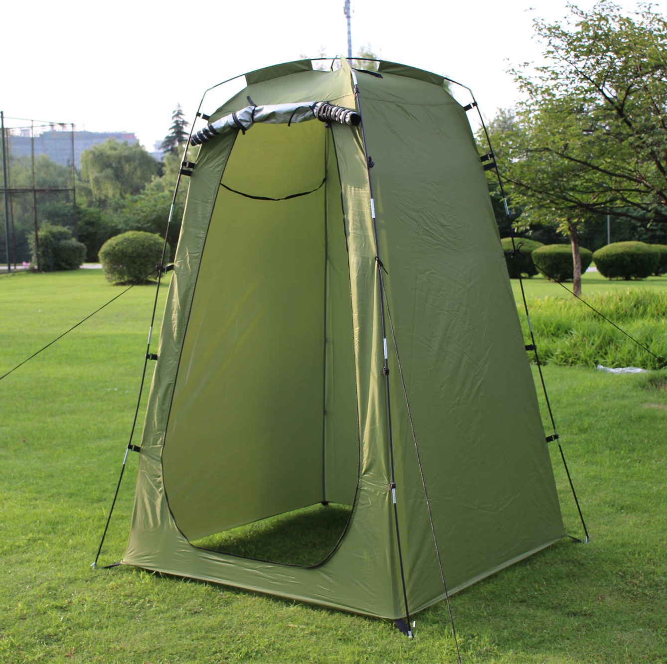 Portable Shower Toilet Tent for Camping, Hiking & Outdoor Adventures - Waterproof Privacy Shelter for Bathroom & Changing Room