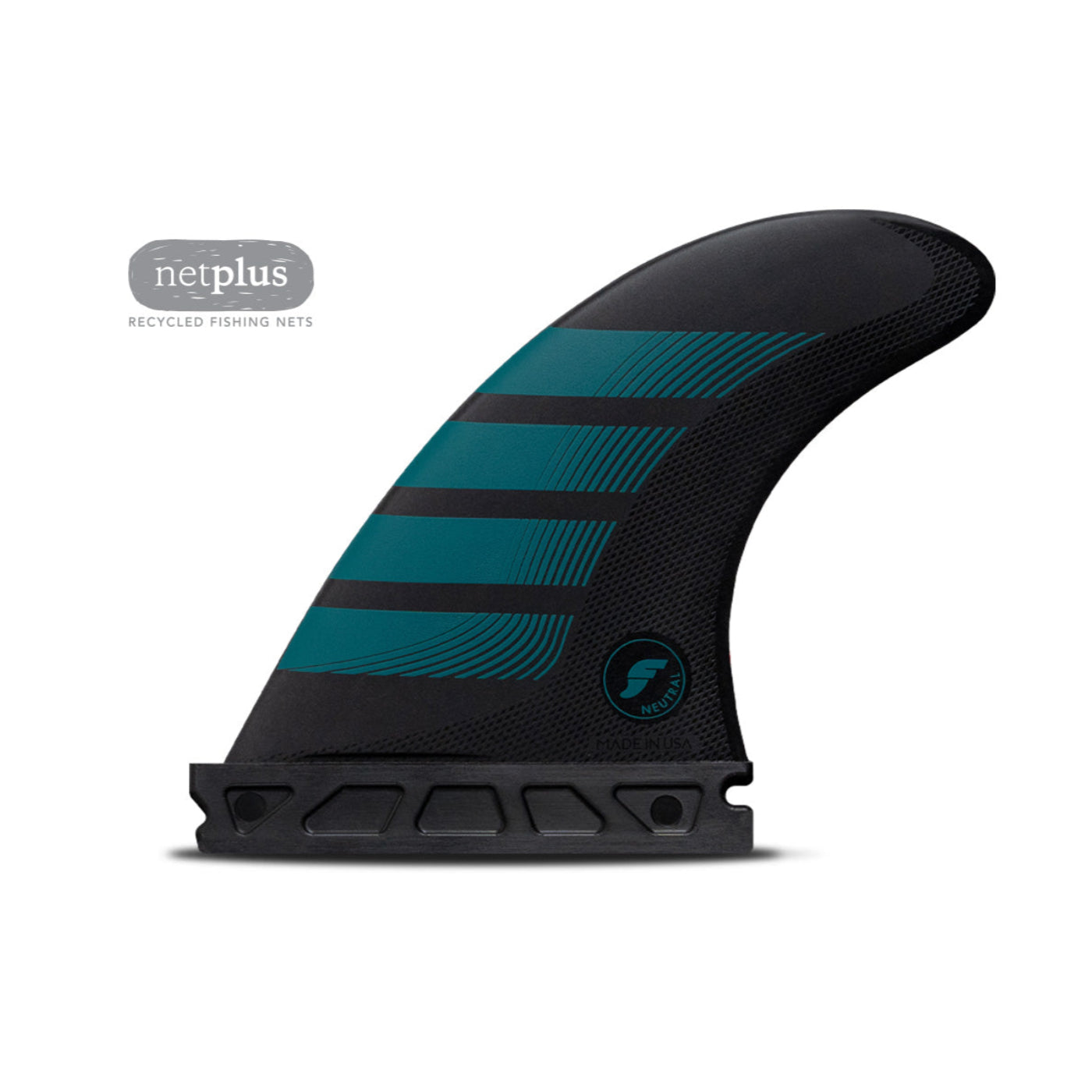 Futures F4 Alpha Thruster Carbon/Aqua Surfboard Fin - High Performance for Shortboards & Performance Surfing - Perfect for Waves, Competitions, and Advanced Surfers