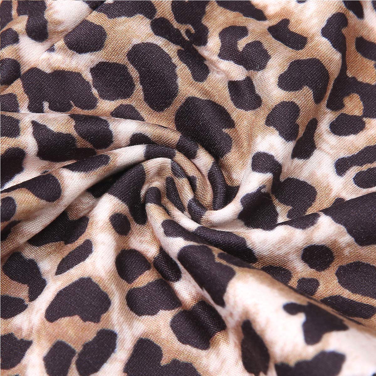 ELSANI Toddler Girls Ruffle Leggings - Leopard Print Flare Pants & Bell Bottoms for Playdates, Parties & Everyday Wear