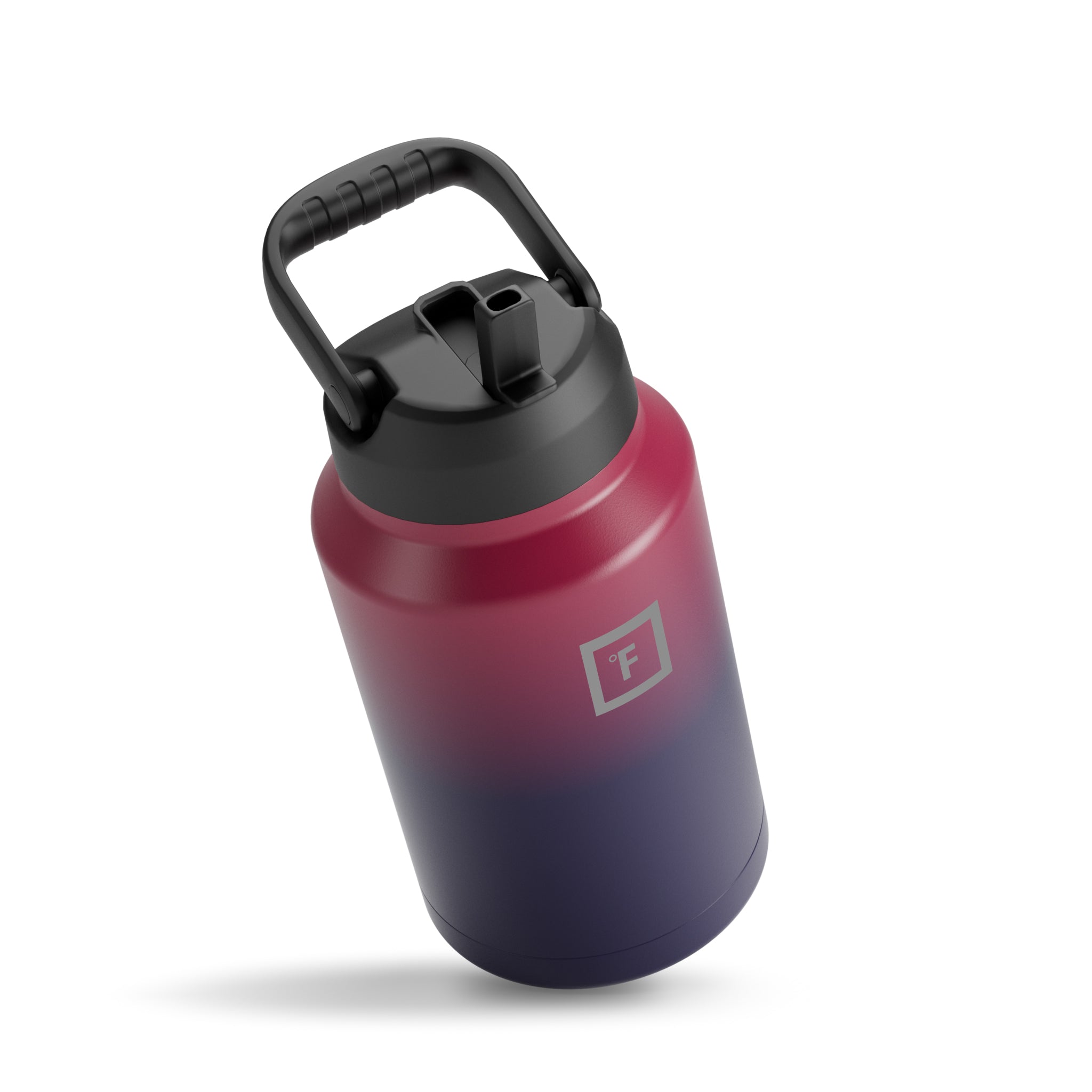 1 Gallon Water Bottle with Straw & Spout Lids - BPA Free Leakproof Large Water Jug for Gym, Hiking, Camping & Outdoor Activities