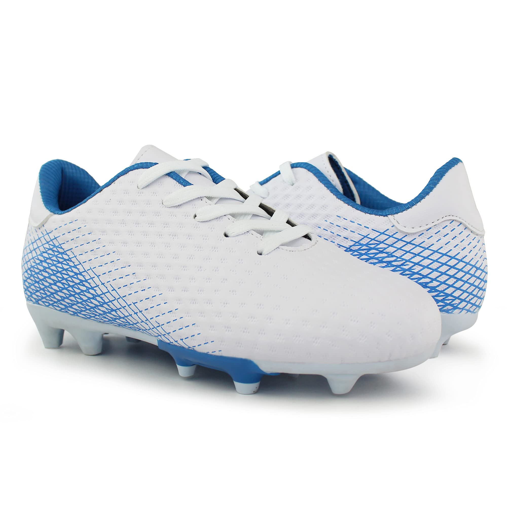Hawkwell Kids Firm Ground Soccer Cleats - Comfortable Athletic Cleats for Toddler, Little Kid & Big Kid - Perfect for Outdoor Soccer Practice & Games