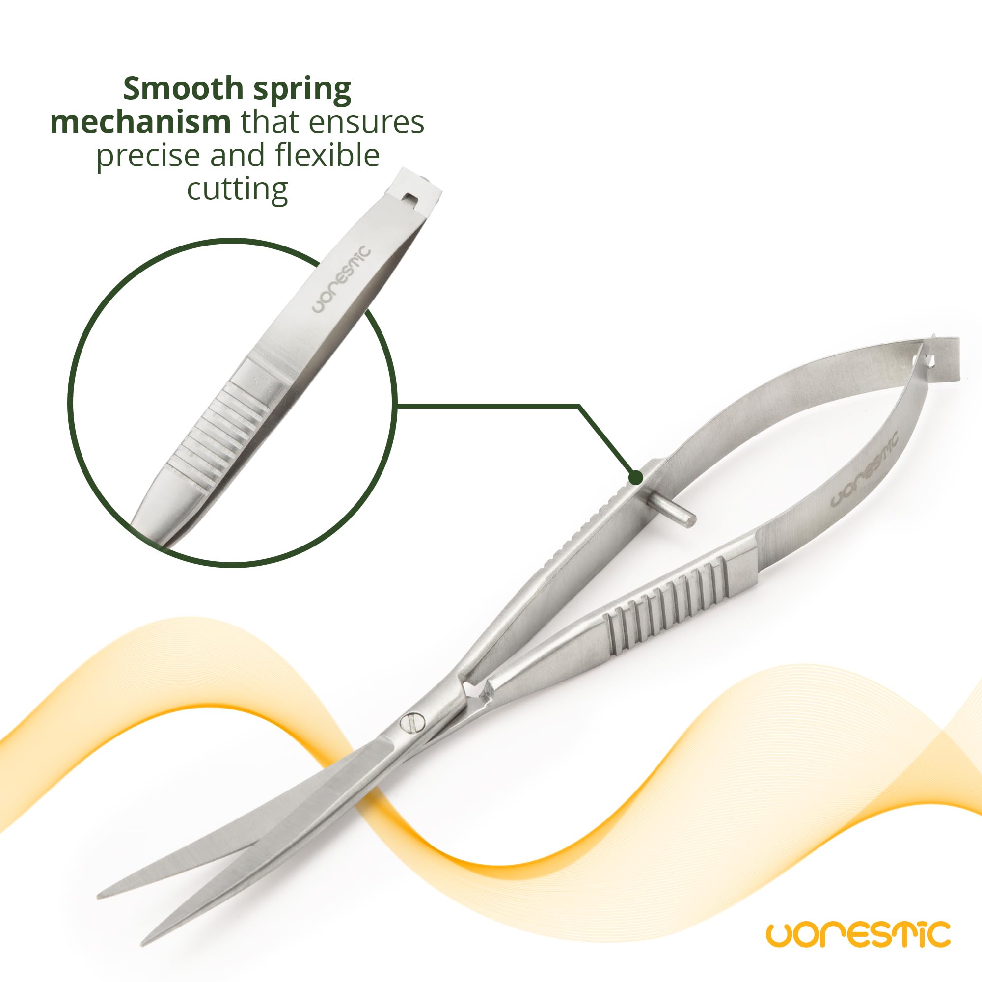 6.3 Inch Aquarium Spring Scissors - Stainless Steel Aquascaping Tools for Aquatic Plants, Terrarium & Fish Tank Maintenance | Perfect for Trimming, Pruning & Shaping Underwater Gardens