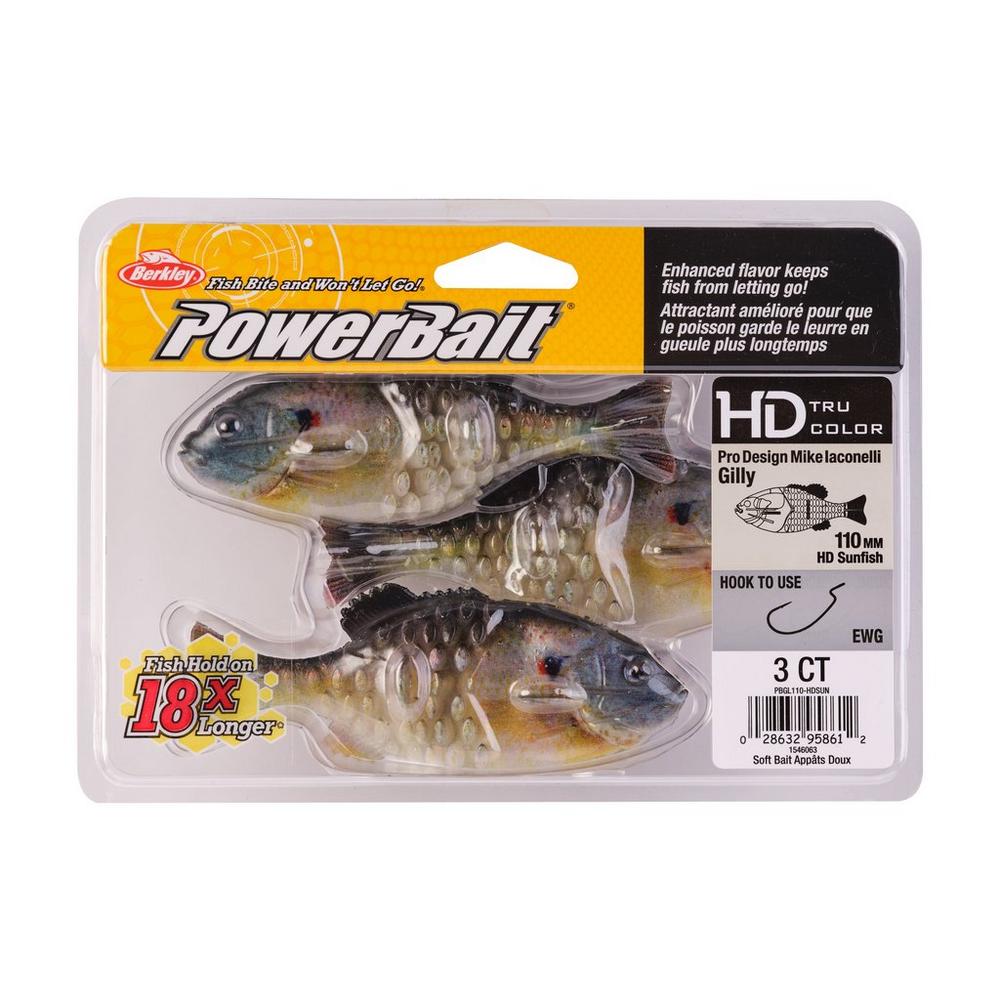 Berkley PowerBait Gilly Swimbait Fishing Lure - Designed by Mike Iaconelli - Perfect for Bass, Trout, and Freshwater Fishing