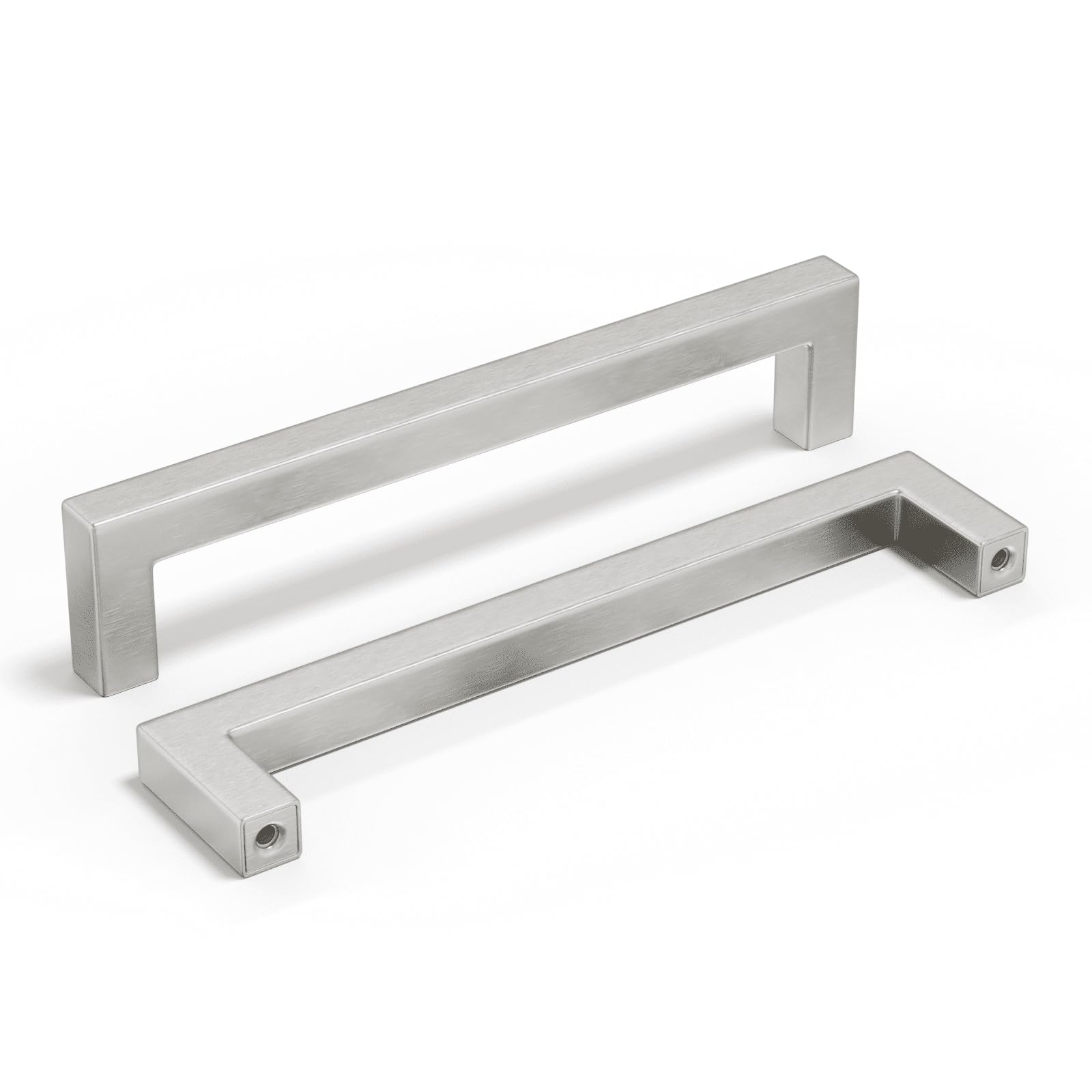 45 Pack 6-1/4 Inch Brushed Nickel Cabinet Pulls - Silver Stainless Steel Kitchen Handles & Modern Drawer Pulls for Dresser, Cabinet, Wardrobe - Perfect for Home Renovation & DIY Projects