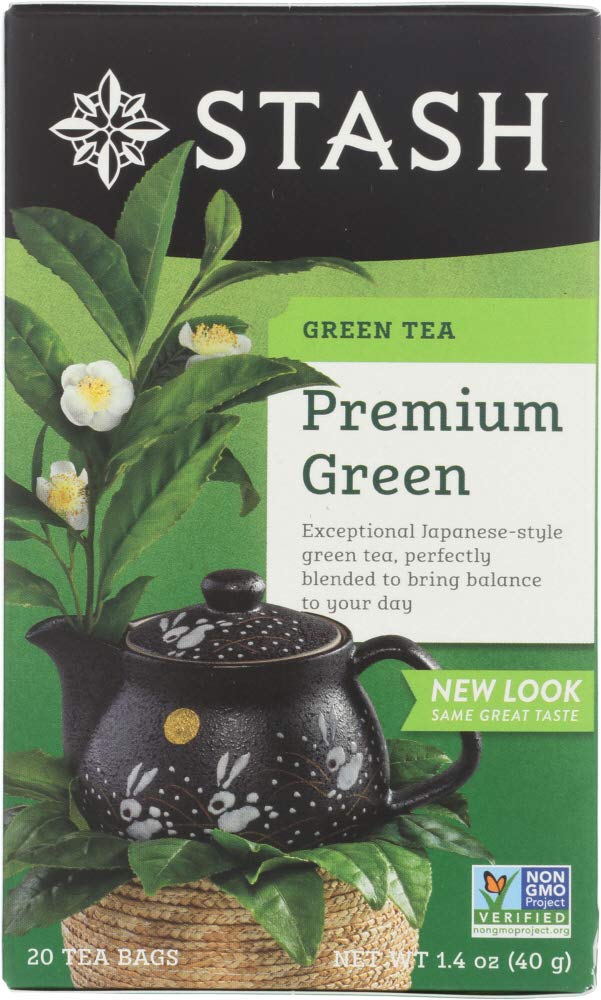 Organic Premium Green Tea Bags - 20 Count | Antioxidant-Rich Loose Leaf Tea for Weight Loss & Detox | Perfect for Morning Energy & Relaxation