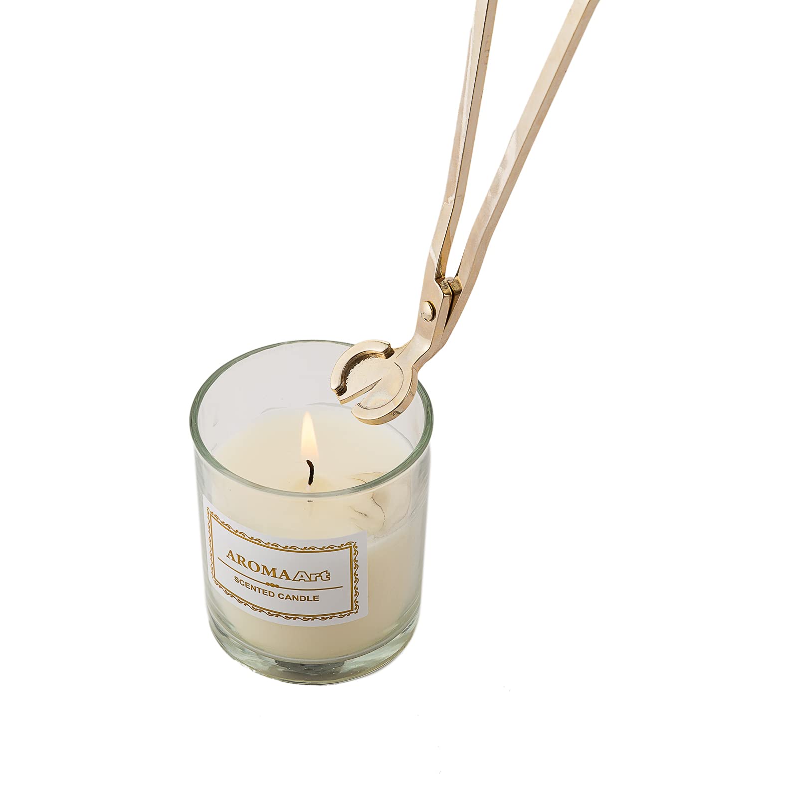 Premium Stainless Steel Candle Wick Trimmer & Snuffer Set - Long Handle Wick Clipper & Scissors for Safe Candle Maintenance - Perfect for Home Decor, Spa Relaxation, and Romantic Dinner Ambiance