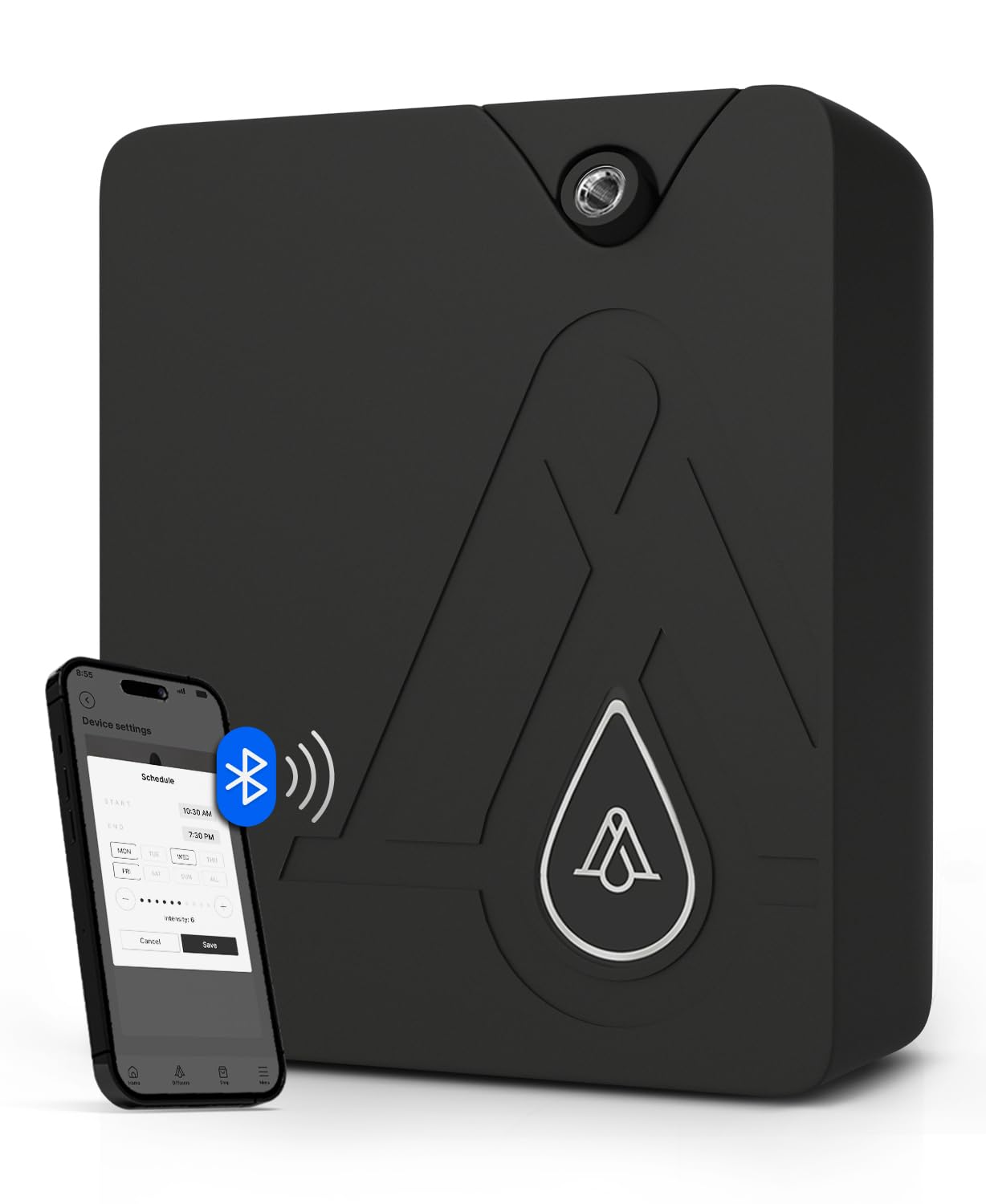 AromaPlan Bluetooth Smart Scent Air Machine - Waterless Diffuser with Cold Air Technology for Home, Hotel, Spa & Office - Hotel Collection Whole House Fragrance Diffuser (Black) - Perfect for Aromatherapy, Relaxation & Creating Inviting Spaces