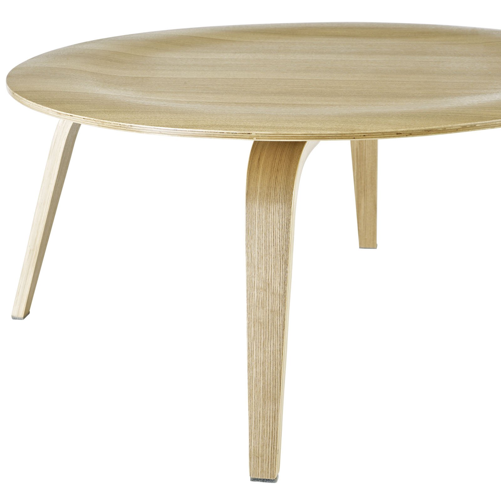 Modway Natural Plywood Coffee Table - Modern & Stylish Living Room Furniture for Small Spaces & Apartments