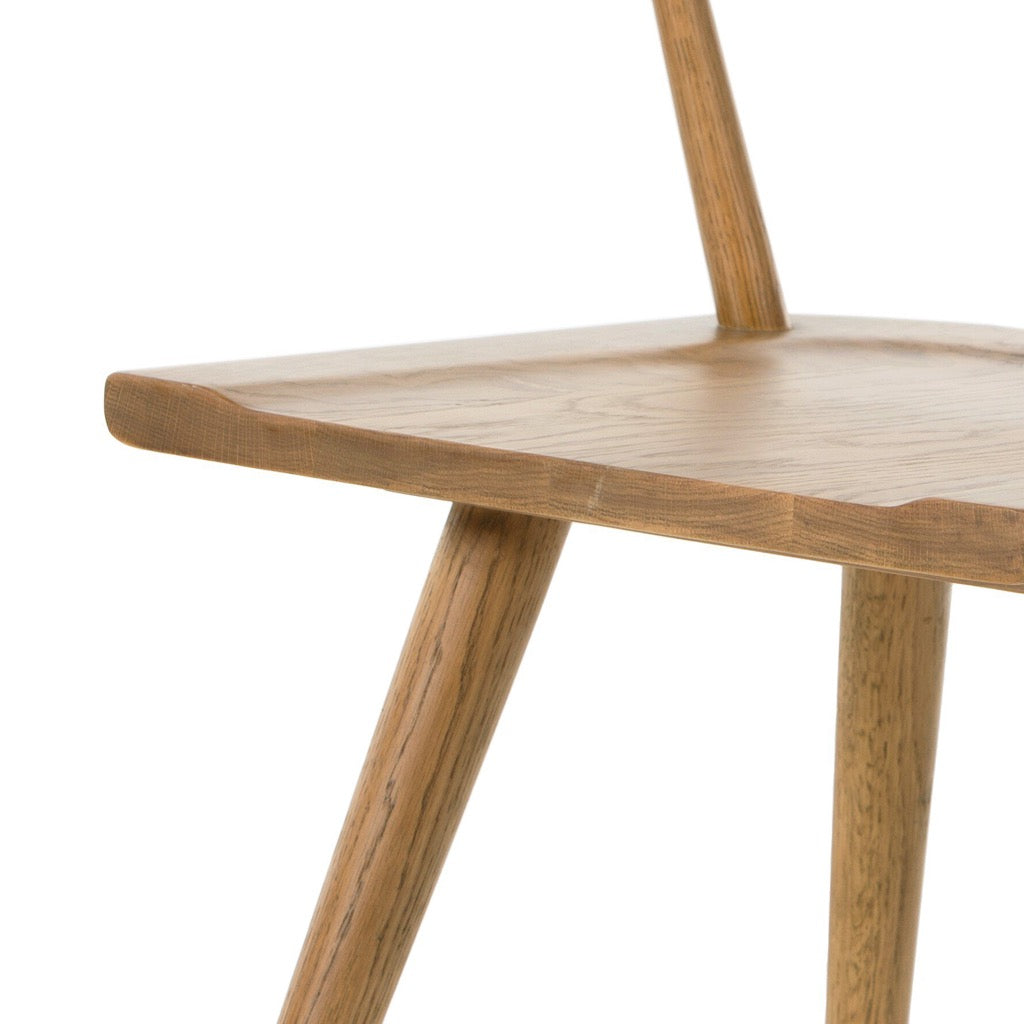 Ripley Dining Chair in Sandy Oak - Modern Wooden Dining Room Chair for Kitchen, Dining Table, and Home Decor