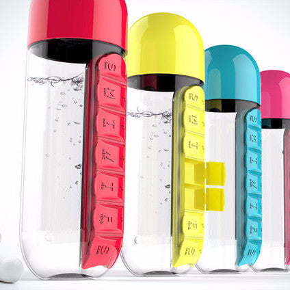 Asobu Weekly Pill Organizer - 7 Day Travel Medicine Container with Portable Design for Vitamins & Supplements - Perfect for Home, Office & Travel Use