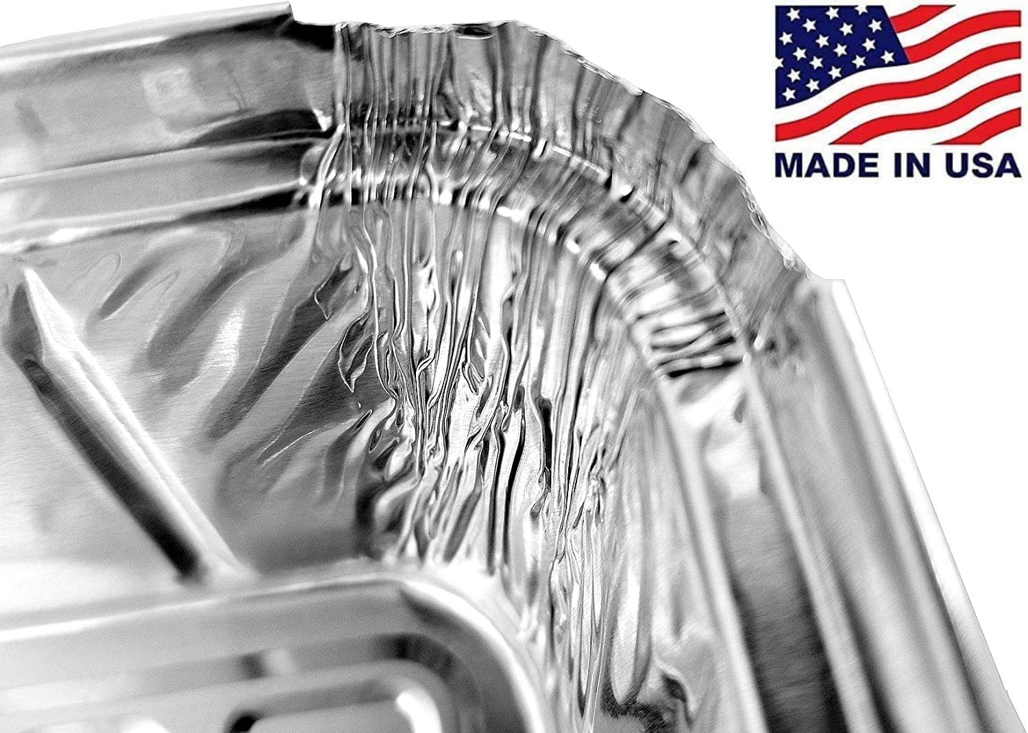 Handi-Foil 1.5 lb Disposable Aluminum Foil Loaf Pans with Clear Dome Lids - 100 Pack (100 Pans & 100 Lids) - Perfect for Baking Bread, Cakes & Meal Prep
