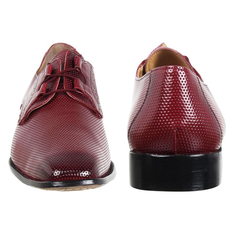 **LibertyZeno Men's Formal Dress Shoes - Plain & Animal Print Leather Lace-Up Oxfords for Business, Wedding & Easter Gifts**