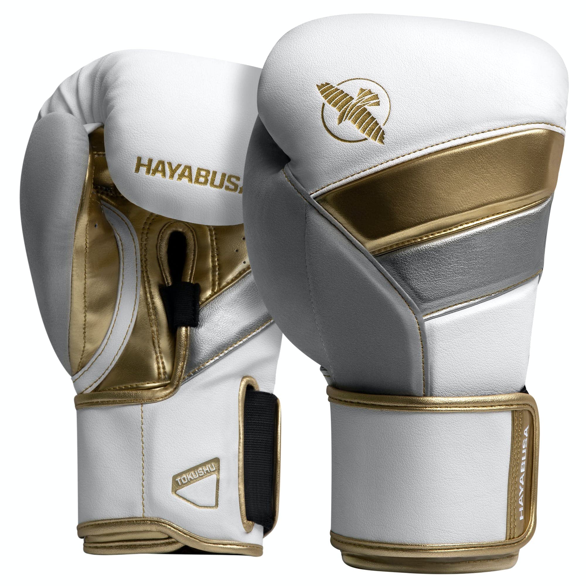Hayabusa T3 Boxing Gloves for Men & Women - Premium Wrist & Knuckle Protection with Dual-X Hook & Loop Closure - Splinted Wrist Support & 5-Layer Foam Padding - Ideal for Training, Sparring & MMA Workouts