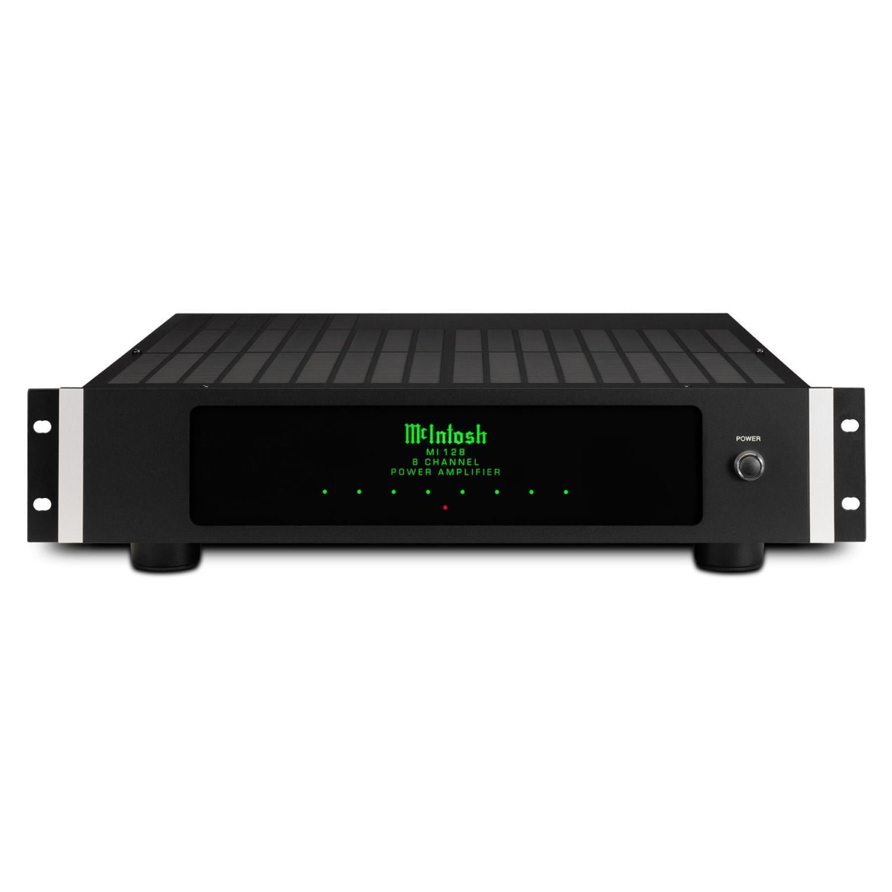 McIntosh MI128 8-Channel High Power Digital Audio Amplifier for Home Theater & Multi-Zone Sound Systems - Perfect for Dolby Atmos, Surround Sound & Whole House Audio