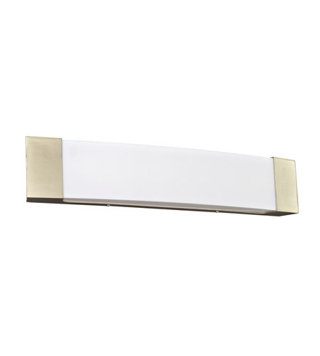 Pomeroy Satin Nickel LED Bathroom Vanity Light - Small Wall Sconce for Makeup Mirror Lighting, Dressing Room & Powder Room Decor