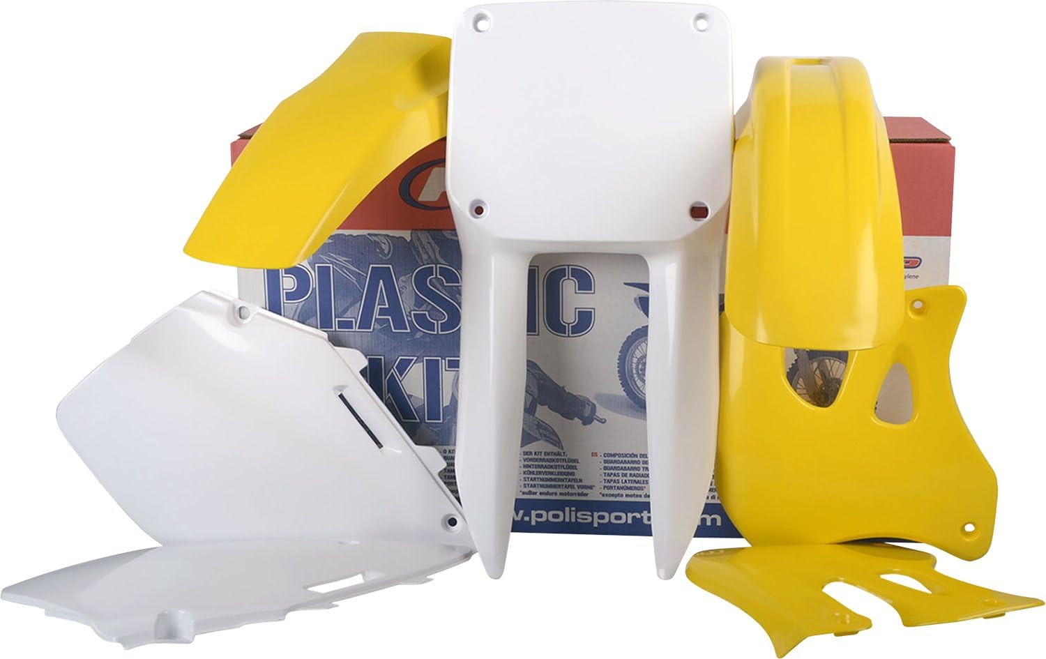 Polisport 90093 OEM Replacement Plastic Kit - Yellow - Perfect for ATV & Dirt Bike Body Restoration & Customization