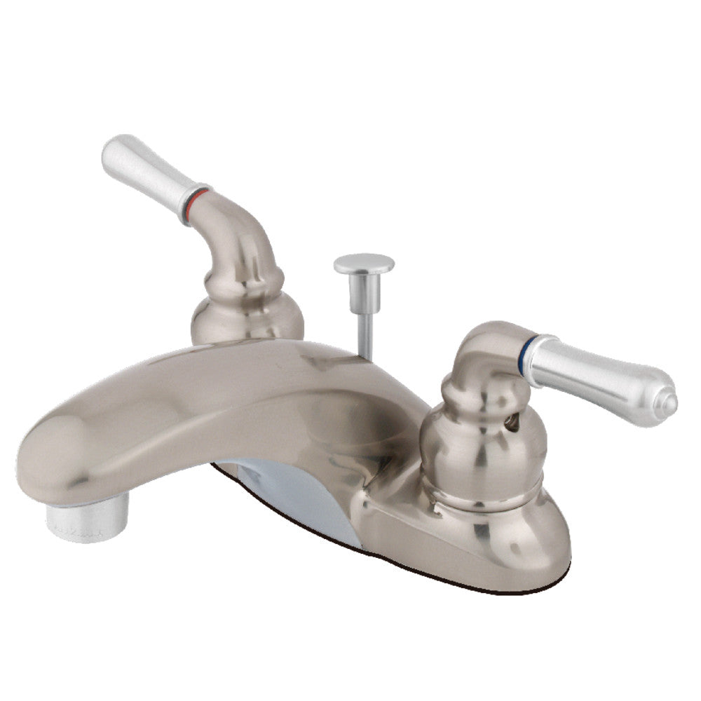 Kingston Brass KB622 4-Inch Centerset Bathroom Faucet - Chrome Finish, Single Handle, Easy Installation for Sink & Vanity | Perfect for Modern Bathrooms & Powder Rooms