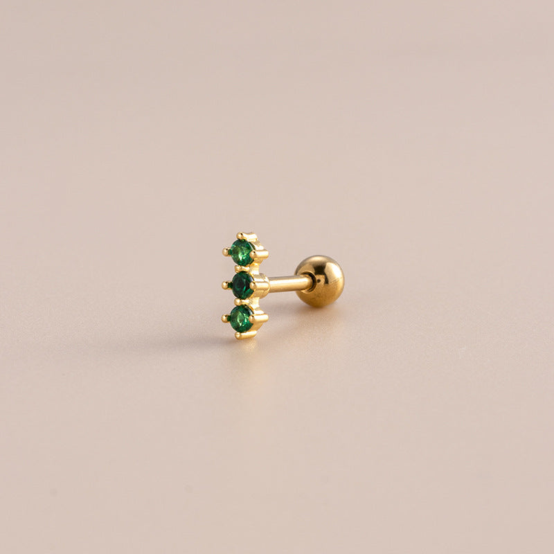 16G Surgical Steel Cartilage Earrings - Snake & Butterfly Studs for Women | Hypoallergenic Body Jewelry | Perfect for Daily Wear, Parties & Gifts (HSPJ881)