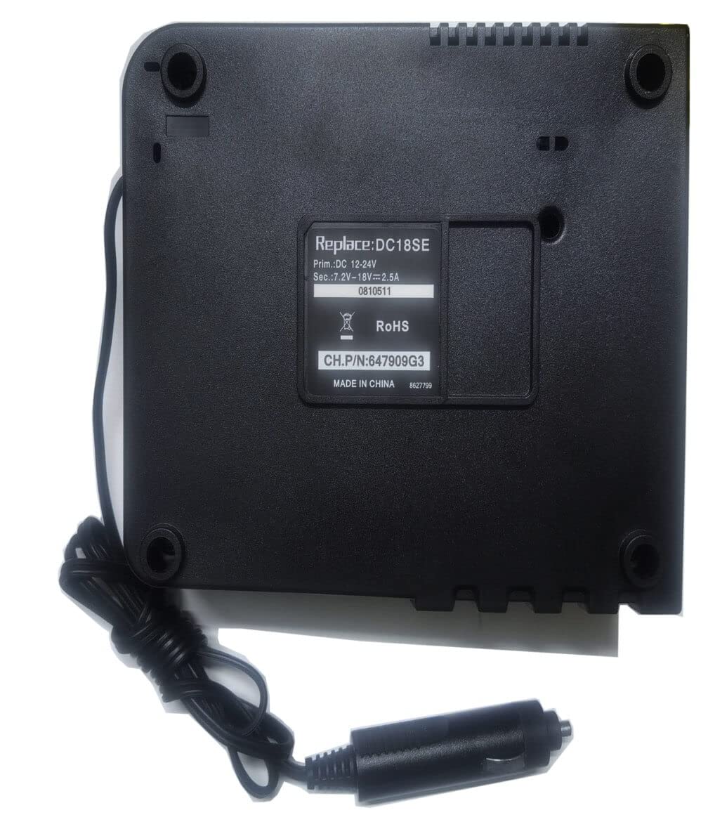 Makita DC18SE Compatible Lithium Ion Car Battery Charger for BL1835B BL1845B BL1820B BL1815B BL1835 BL1840 - Fast Vehicle Charging for Power Tools, DIY Projects, and Emergency Car Battery Boost