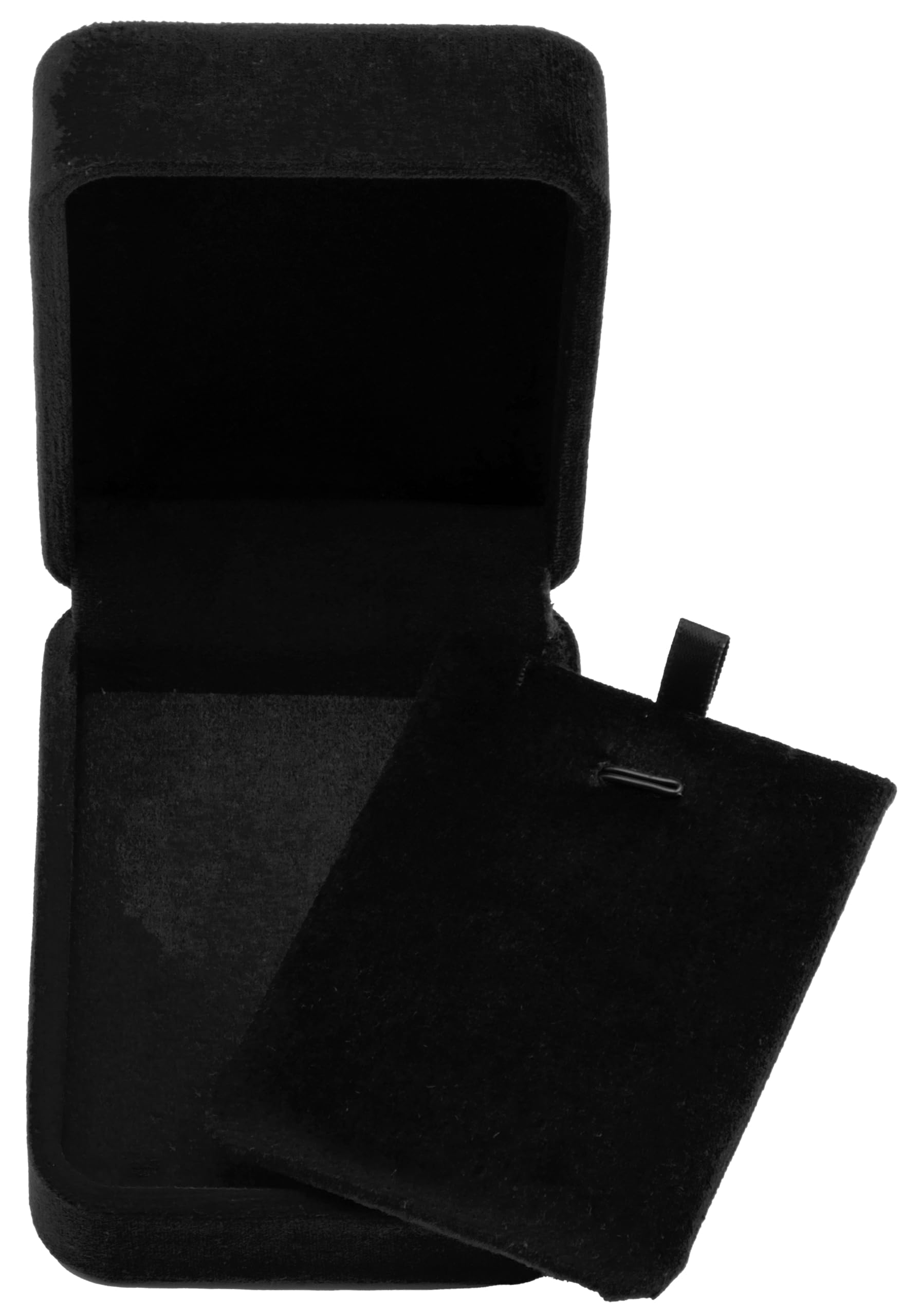 Luxury Velvet Jewelry Gift Box for Necklaces & Pendants - Elegant Black Jewelry Storage Case | Perfect for Wedding, Anniversary, Birthday Gifts & Jewelry Organization