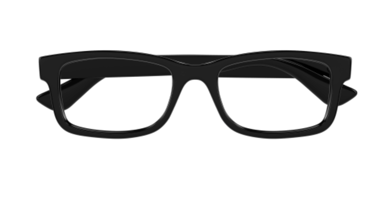 Gucci GG1717O 001 Black Rectangle Men's Eyeglasses - Premium Designer Glasses for Men, UV Protection, Lightweight Frame - Perfect for Work, Driving & Fashion Accessories