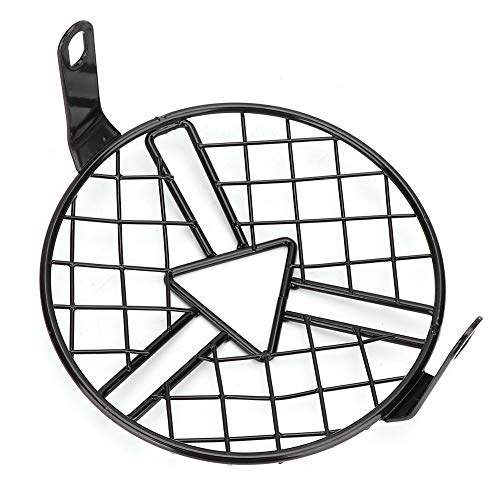 Aramox Motorcycle Headlight Grille Cover - Universal Headlight Guard Protector for CG125 GN125 - Durable Headlamp Grill for Off-Road Riding & Night Protection