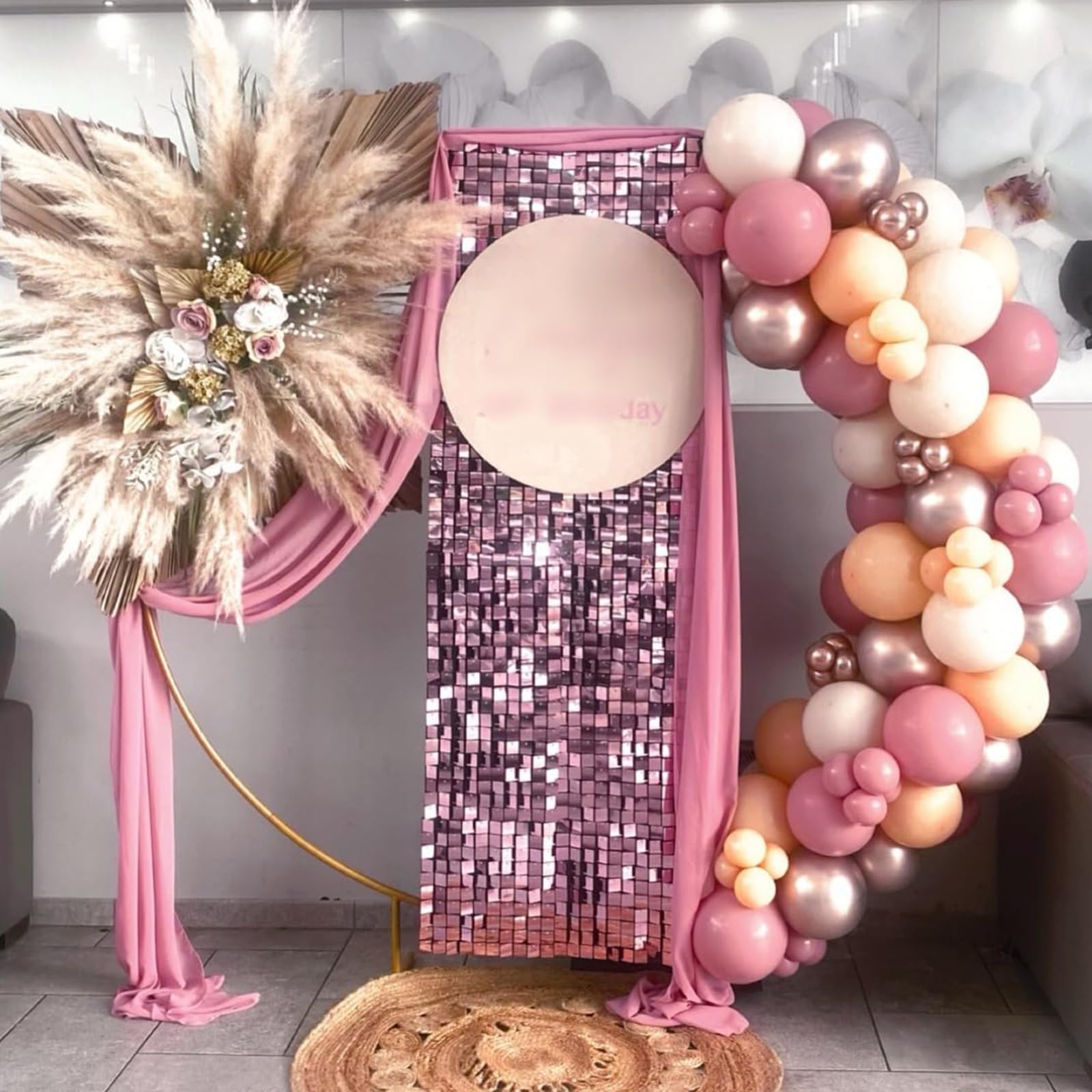 Blush Nude & Pink Balloon Garland Kit - Dusty Pink Balloons with Apricot, White, Champagne & Gold | Perfect for Bridal Showers, Weddings, Birthdays & Baby Showers | Elegant Party Decorations for Any Celebration