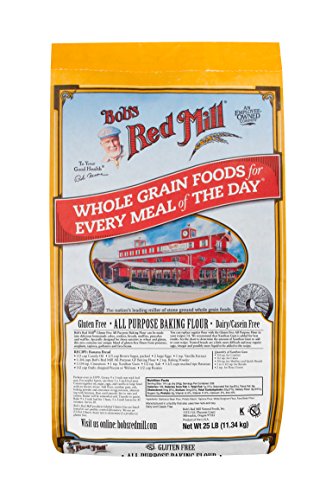 Bob's Red Mill All Purpose Gluten Free Bulk Flour - 25 lb (Pack of 1) | Perfect for Baking, Cooking & Meal Prep | High-Quality Gluten-Free Flour for Bread, Cookies & Pastries