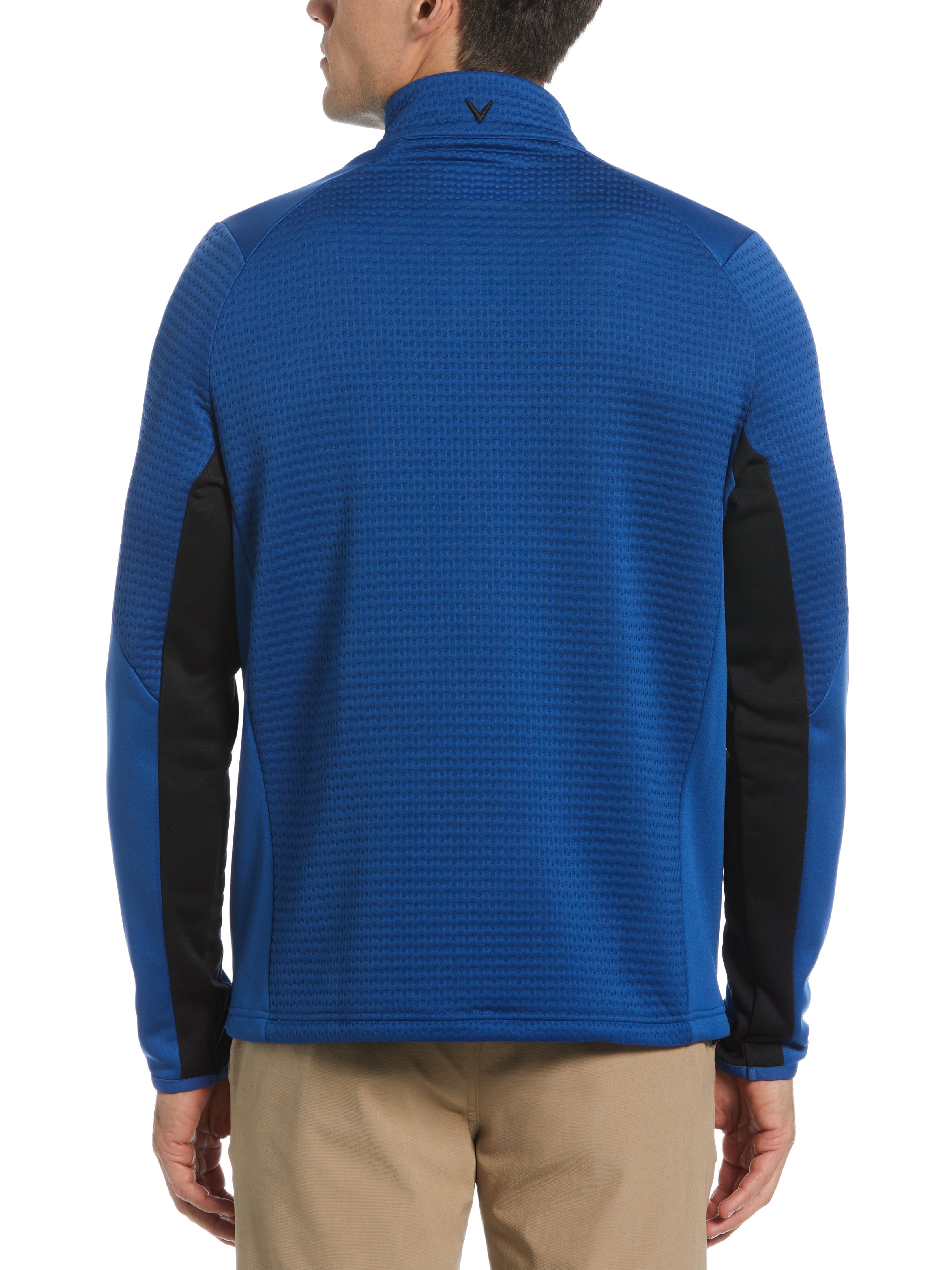 Men's Textured 1/4 Zip Golf Pullover Sweater - Lightweight Performance Knit for Golfing, Casual Wear & Outdoor Activities