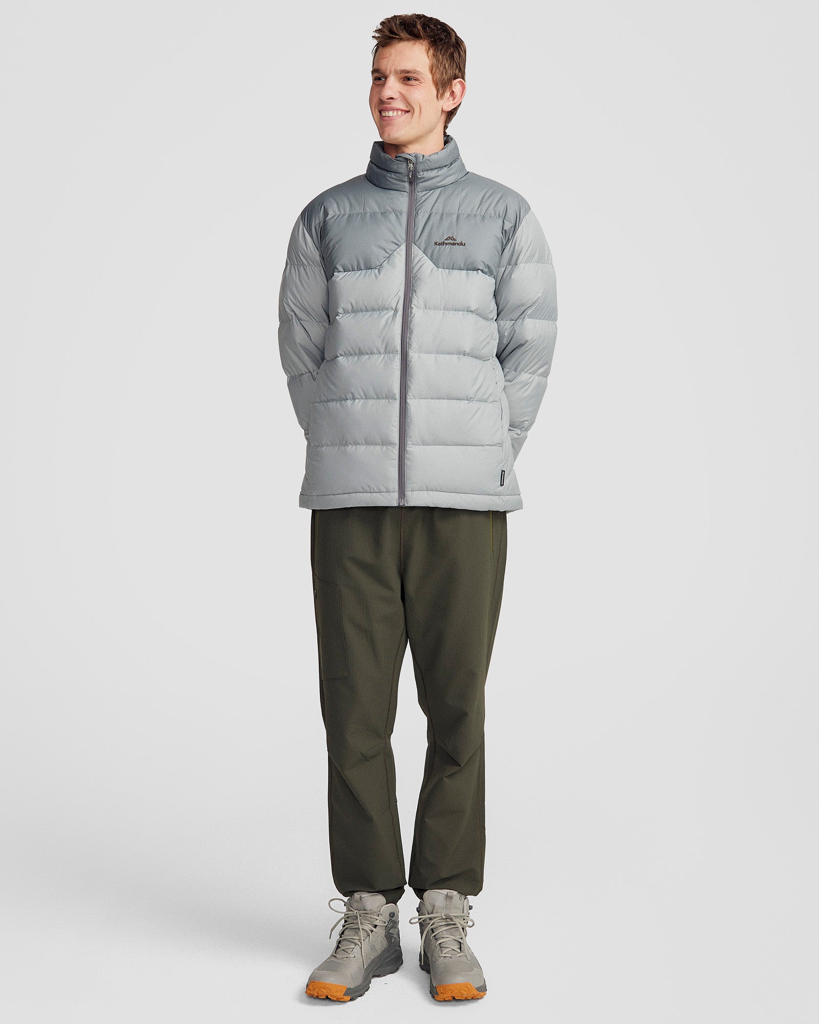 Men's Epiq Down Jacket - Lightweight Winter Coat, Waterproof & Windproof, Moon/Light Moon Color - Perfect for Outdoor Activities, Hiking & Cold Weather