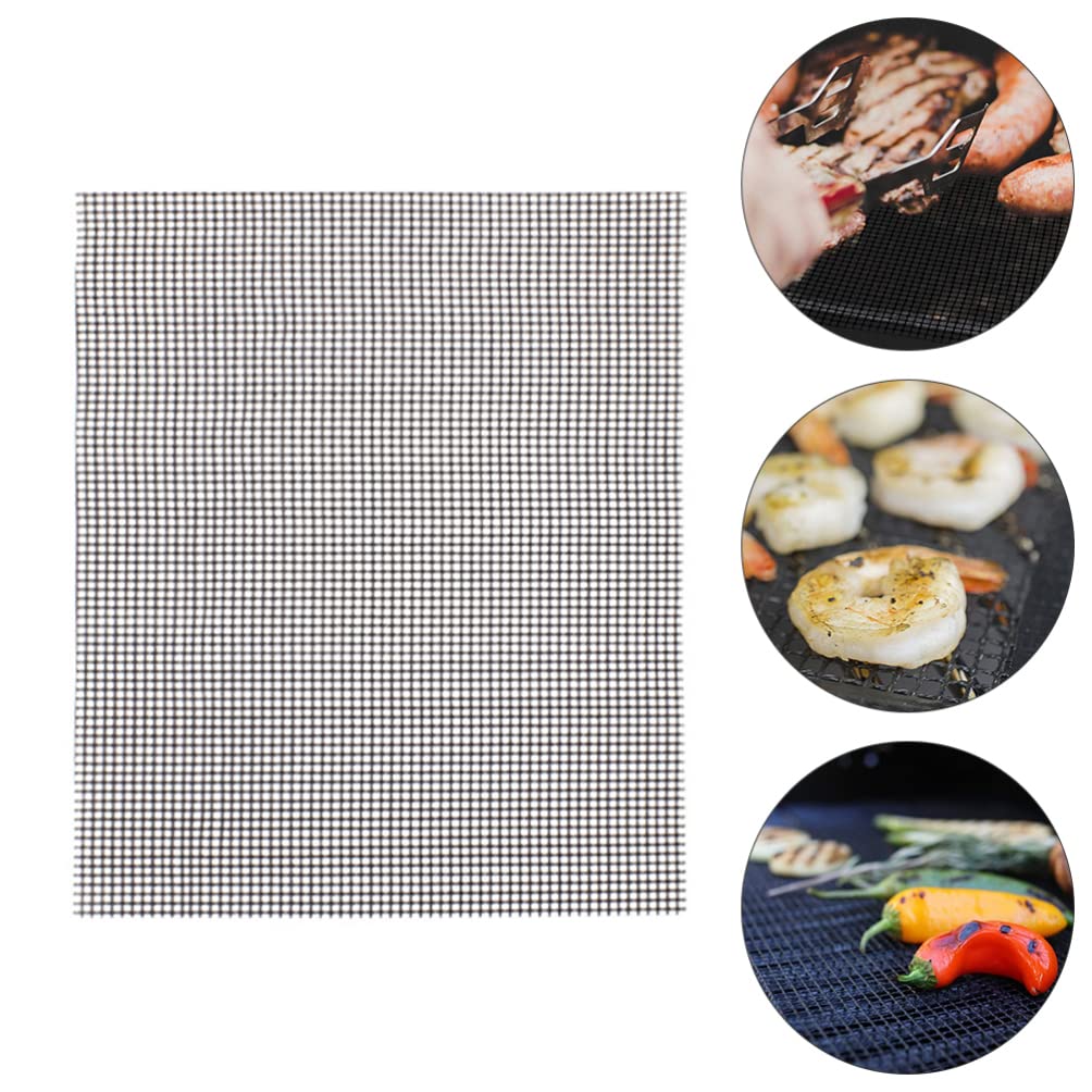 SOLUSTRE 2-Pack Stainless Steel Mesh Grill Mats - Heavy Duty BBQ Cooking Rack for Baking, Grilling & Cooling - Perfect for Outdoor BBQ, Camping, Backyard Parties & Kitchen Use