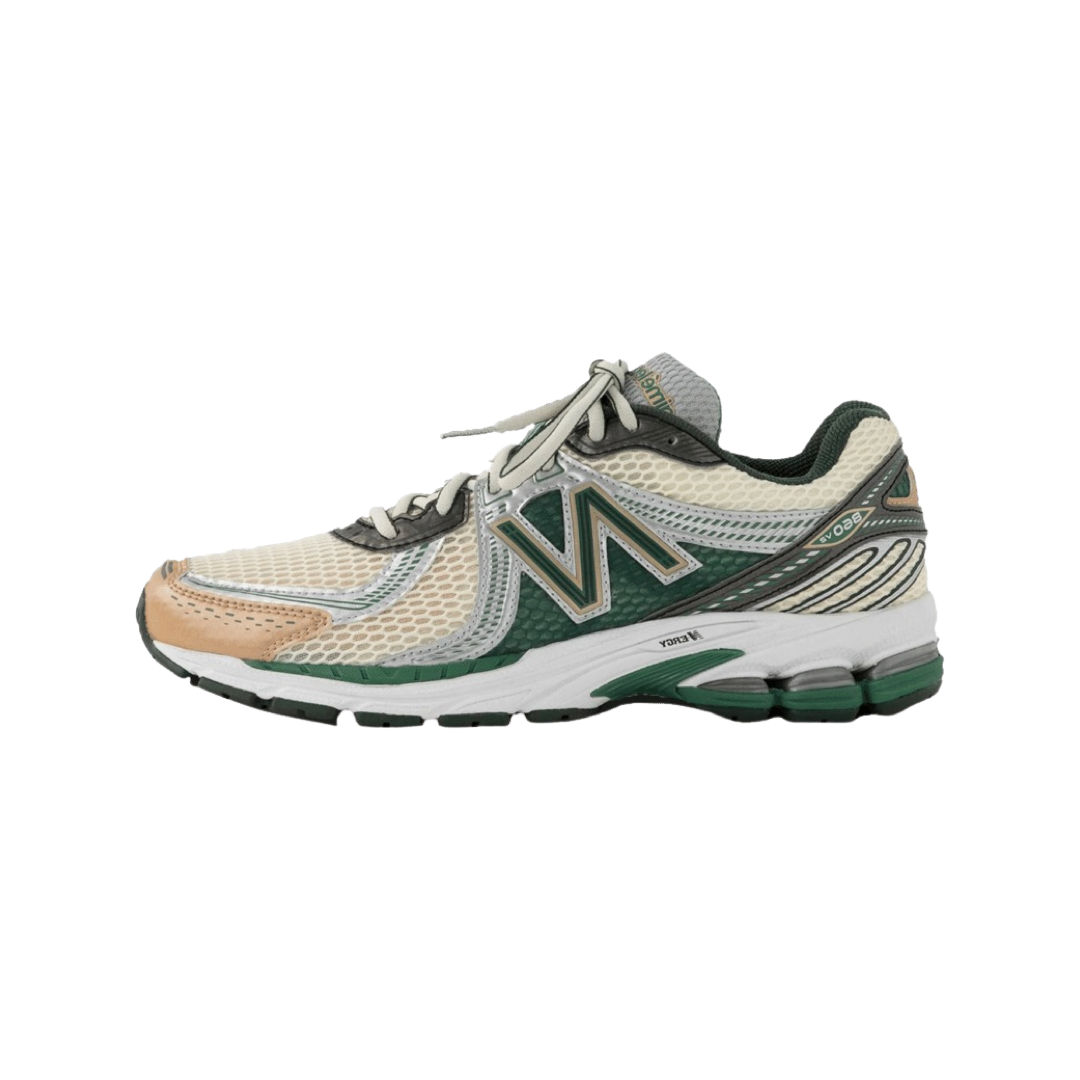 New Balance x ALD 860 V2 Sneakers - Green & White Colorway - Aime Leon Dore Collaboration - Perfect for Casual Wear & Street Style Fashion