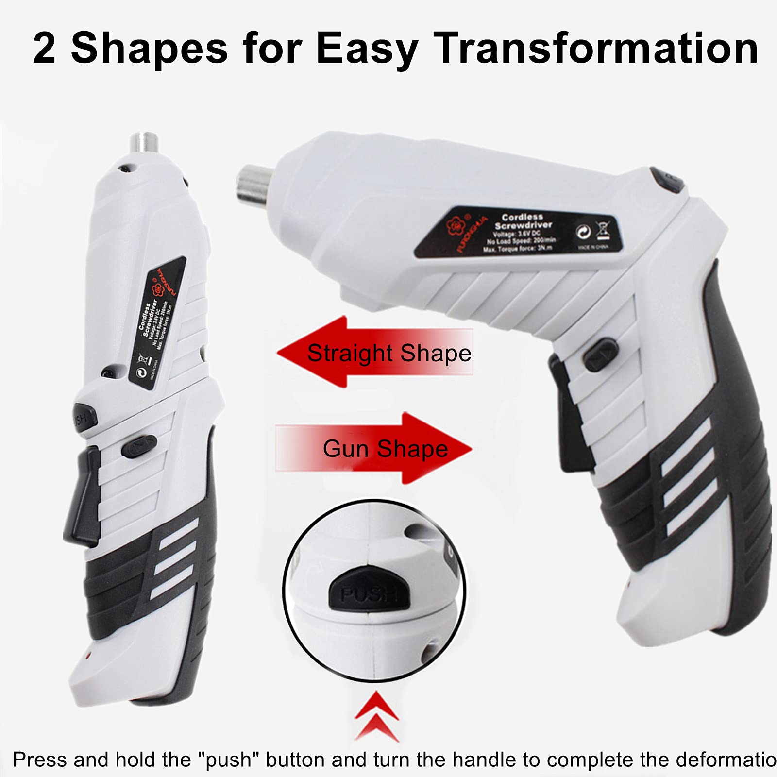 iKenta 20V Cordless Drill and Impact Driver Combo Kit with Rechargeable Battery, LED Light - Perfect for Drilling Walls, Floors, Metal, Wood, Bricks - Ideal for Home DIY Projects, Construction, and Woodworking