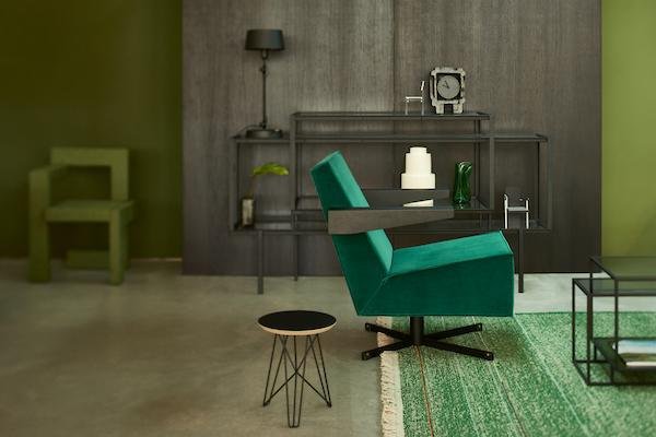 Spectrum Design Nieuwenhuys IJhost Small Side Table - Modern End Table for Living Room, Bedroom & Office - Compact Accent Table for Coffee, Books & Decor