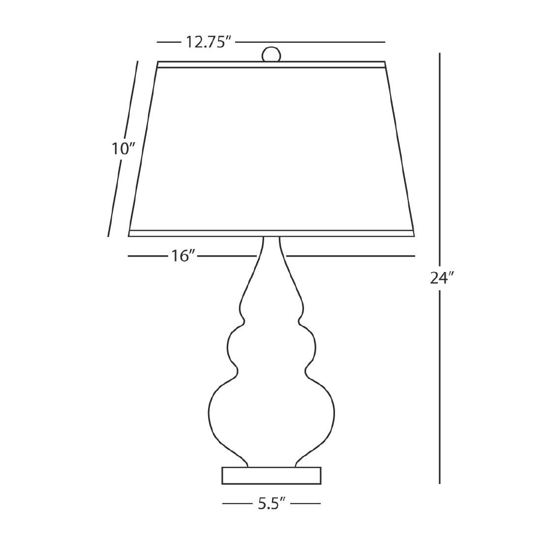 RR33X Modern One Light Table Lamp - Stylish Bedside & Desk Lighting for Home & Office - Perfect for Reading, Working & Decor