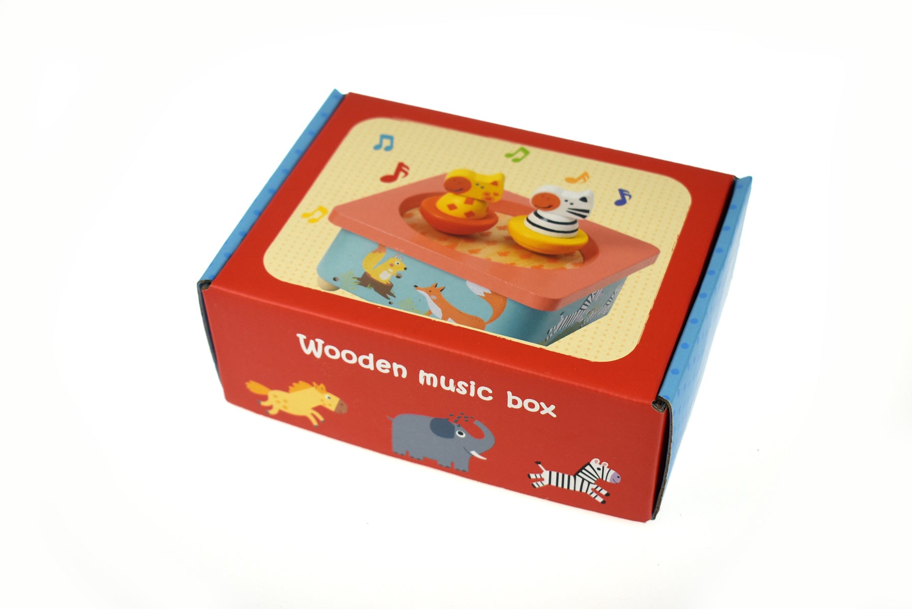 Farm Music Box - Handcrafted Wooden with Metal Frame - Perfect for Home Decor, Wedding Gifts & Nursery Room Ambiance