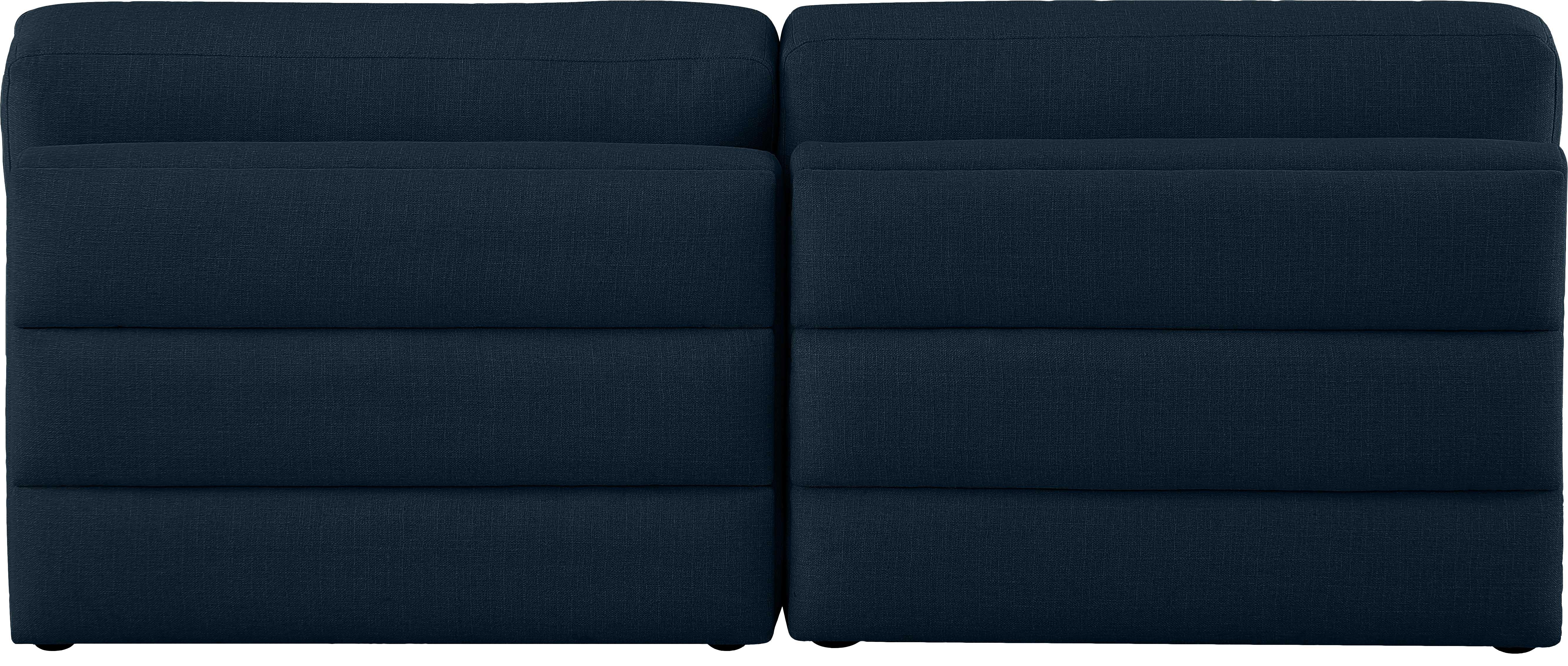 Beckham Durable Linen Textured Fabric Modular Sofa - Modern Sectional Couch for Living Room, Lounge & Home Theater (Gray)