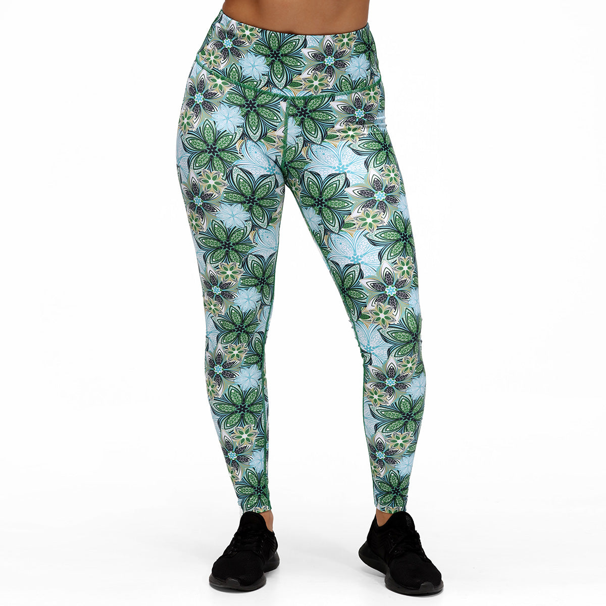 Mandala Yoga Leggings for Women - High Waisted Stretchy Workout Pants with Unique Boho Print | Perfect for Yoga, Gym, Running & Casual Wear