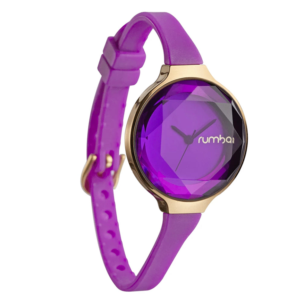 Orchard Gem Watch with Genuine Amethyst Stone - Elegant Purple Crystal Watch for Women | Perfect for Everyday Wear, Office, and Special Occasions