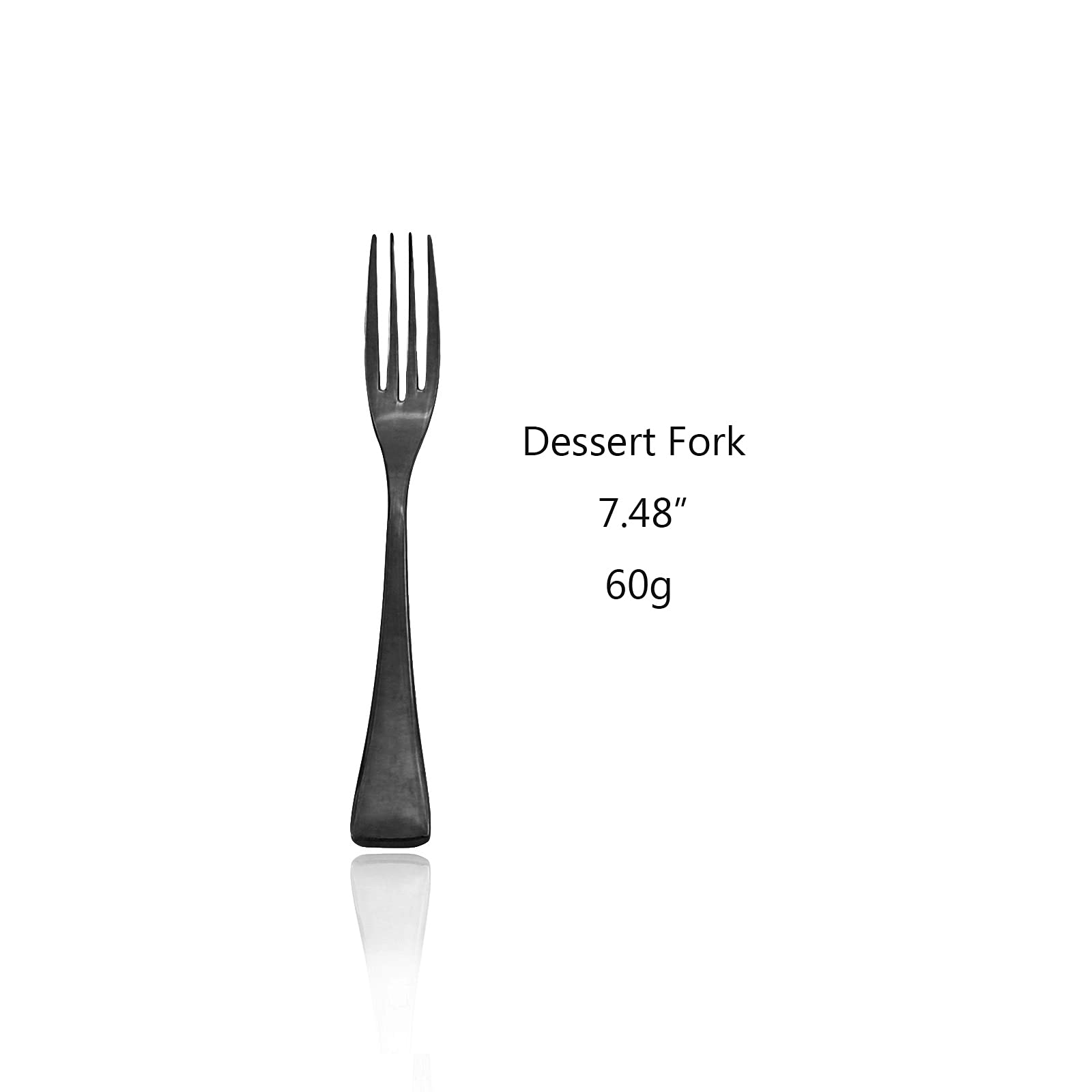 4-Piece Stainless Steel Dessert Forks Set - 18/10 Rust-Proof Salad Forks (7.48 Inches) - Perfect for Cake, Fruit, Pastry & Dinner Parties