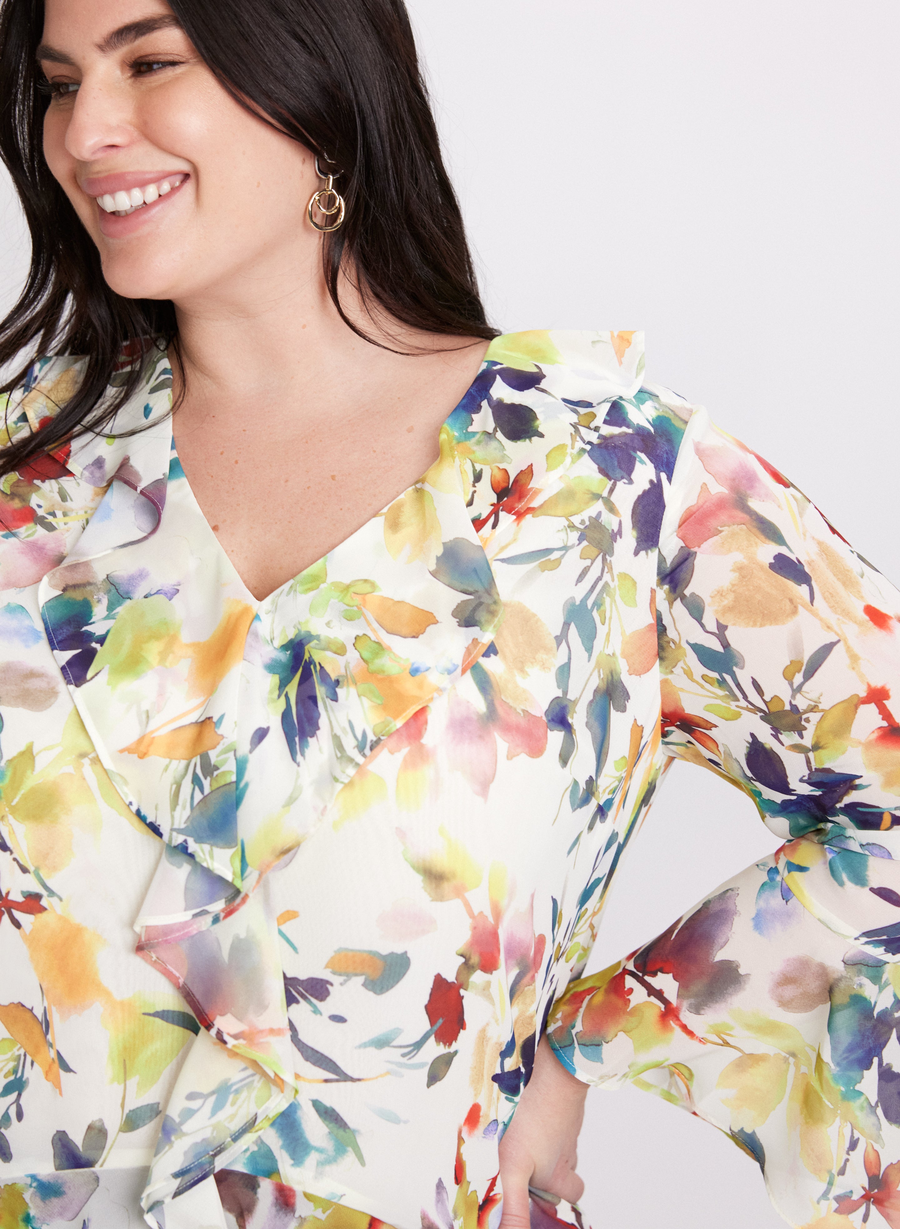 Floral Print Blouse Women's Fashion - Elegant Floral Top for Spring Summer Casual Wear | Perfect for Office, Dating & Vacation Outfits