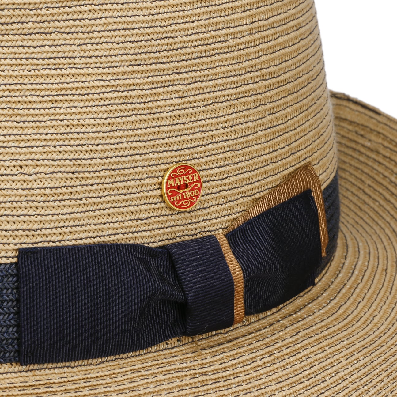 Stylish Samuel Livorno Fedora Straw Hat by Mayser - Perfect for Summer Outings, Beach Vacations & Outdoor Events